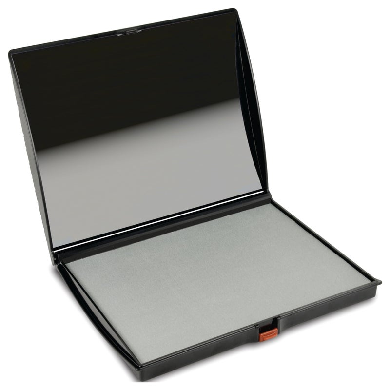 Shiny AS-SHI0940209 Large Dry Stamp Pad, Felt Pad, Ready for Inking, Plastic Cover, S4, 5" x 7" - Image 1